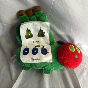 The Very Hungry Caterpillar Plush Storybook By Zoobies 12”
